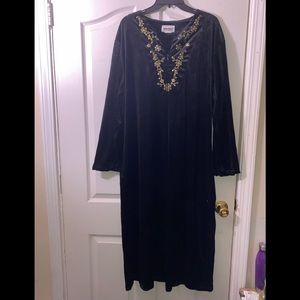 Velvet smock dress Anthony Richards Vintage